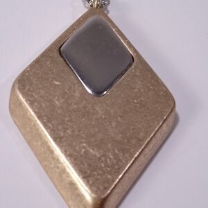 Ann taylor LOFT Gold Silver Pendant Necklace NWT 39.50